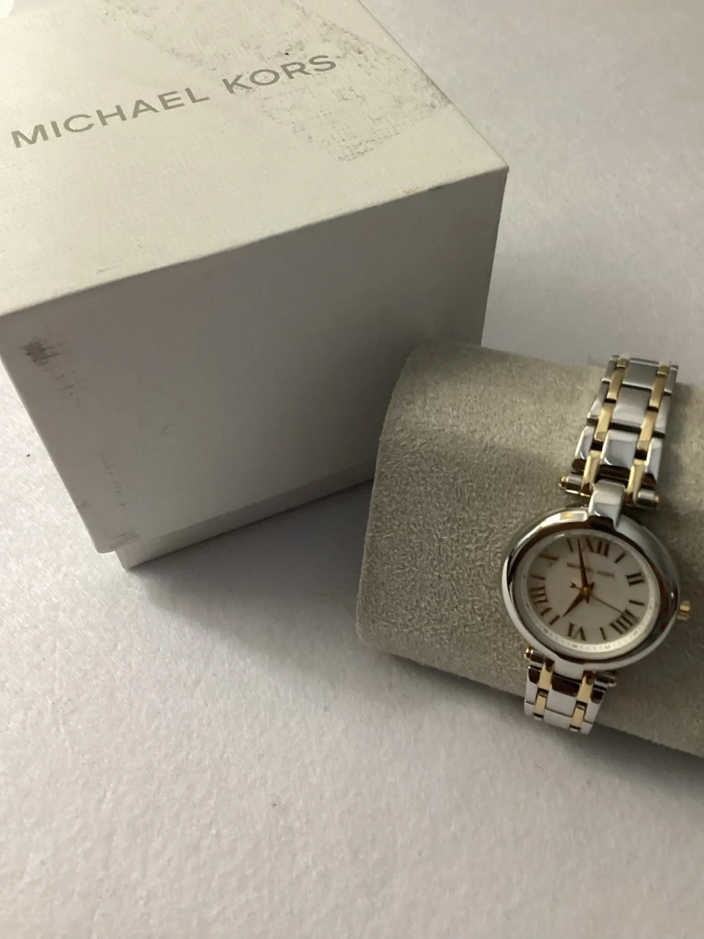 Michael Kors Laney Three-Hand Two-Tone Stainless-Steel Watch, 30mm